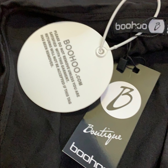 NWT black midi wrap skater dress - Picture 6 of 6